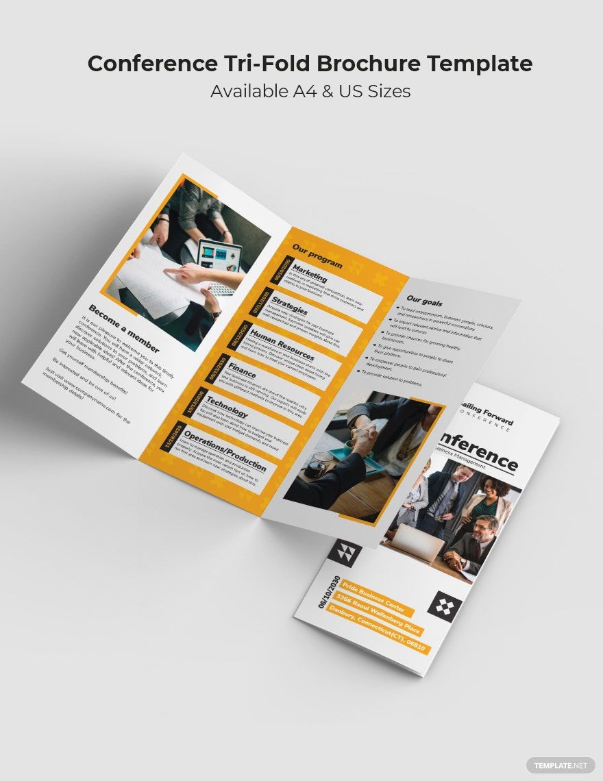 Conference Brochure Template Free Download Printable Templates