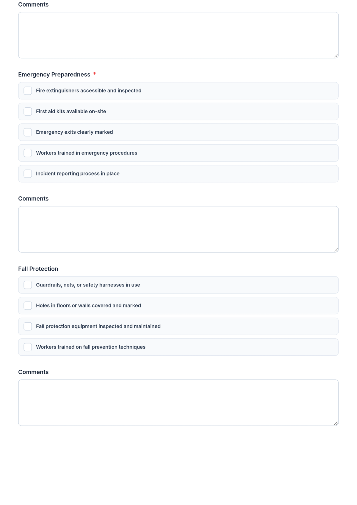 Free Construction Safety Checklist Form Template & AI Maker Free Construction Safety Checklist Form Template & AI Maker