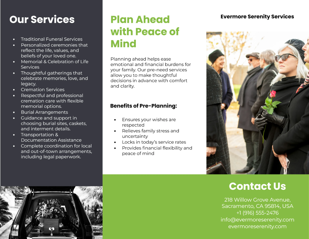 Free Funeral Pamphlet Template to Edit Online