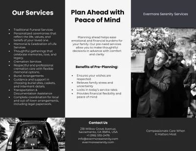 Free Funeral Pamphlet Template to Edit Online