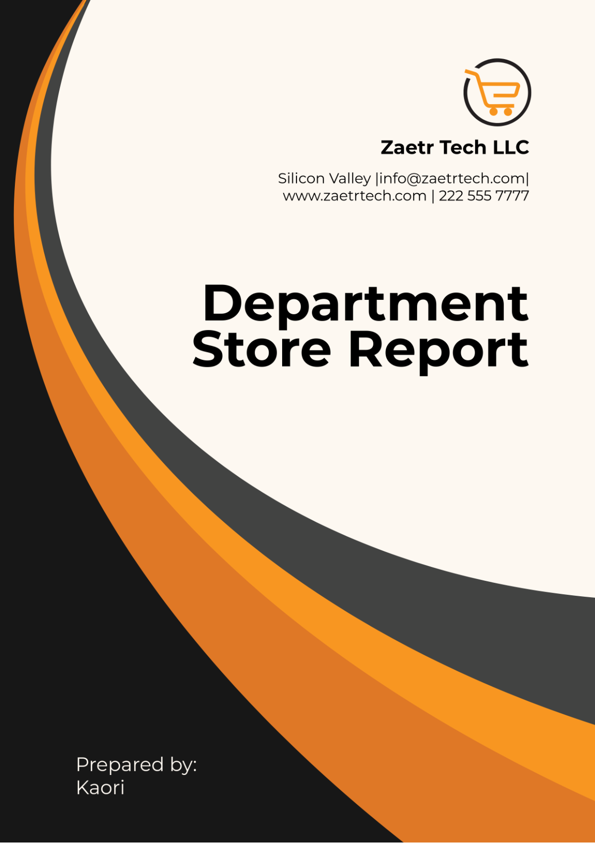 Department Store Report Template - Edit Online & Download