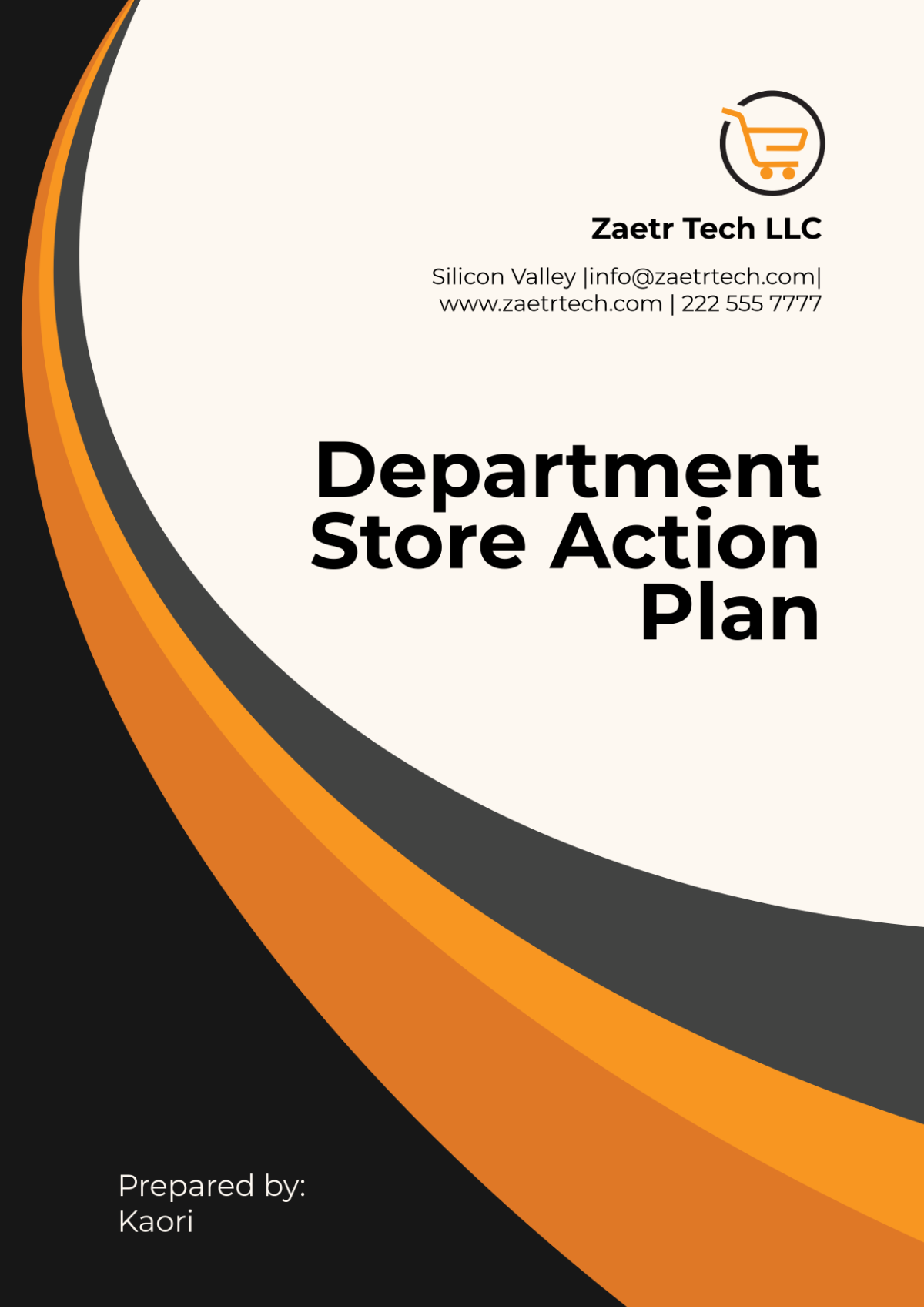 Department Store Action Plan Template