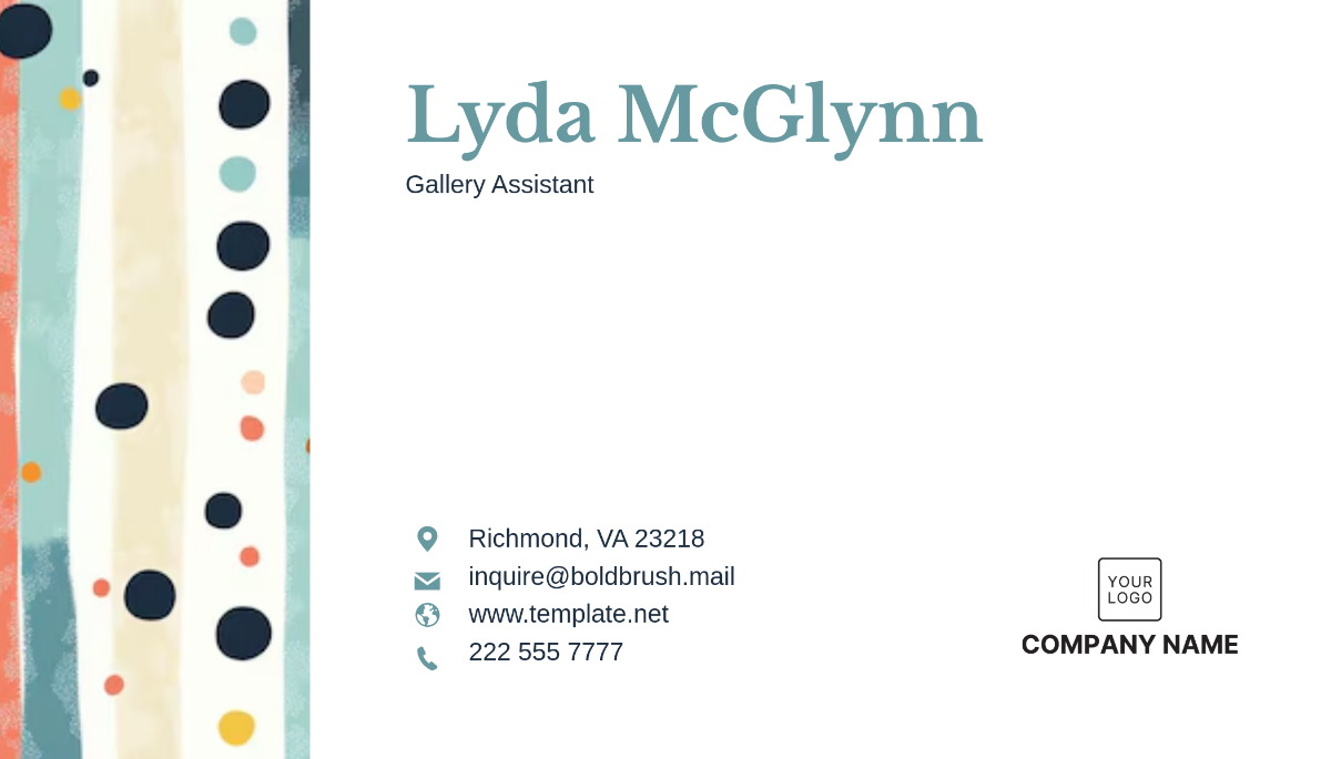 Art Gallery Business Card