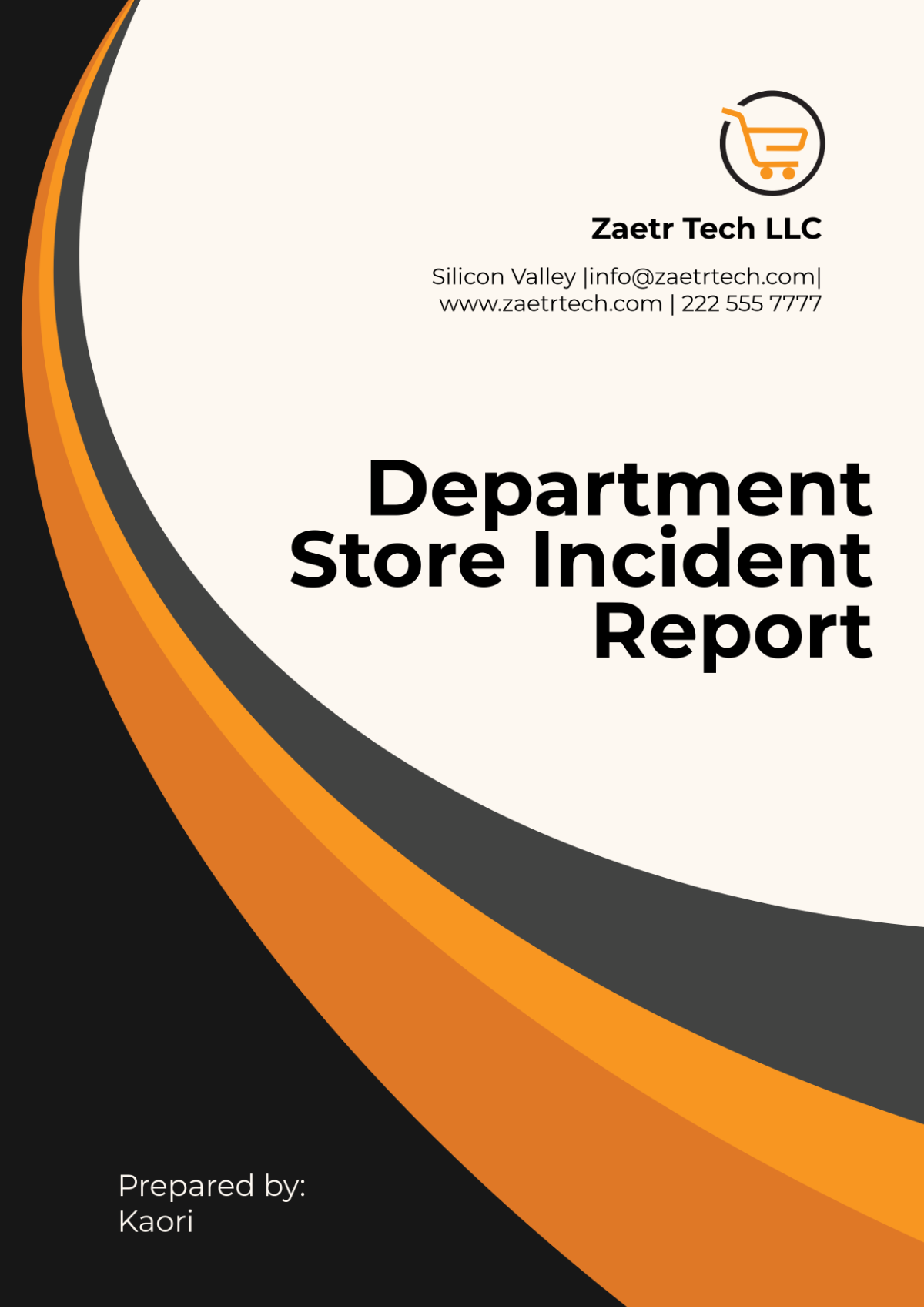 Department Store Incident Report Template