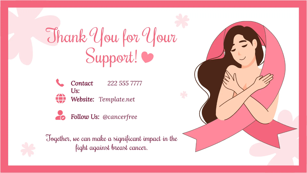 Free Breast Cancer Awareness Month Presentation Template to Edit Online