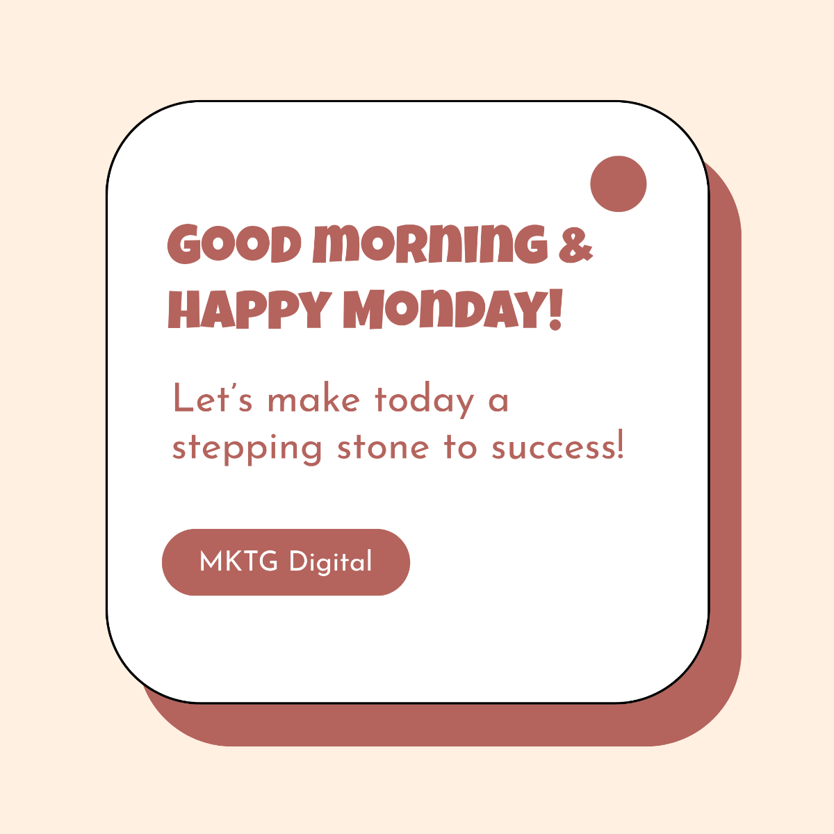 Free Good Morning Monday Template