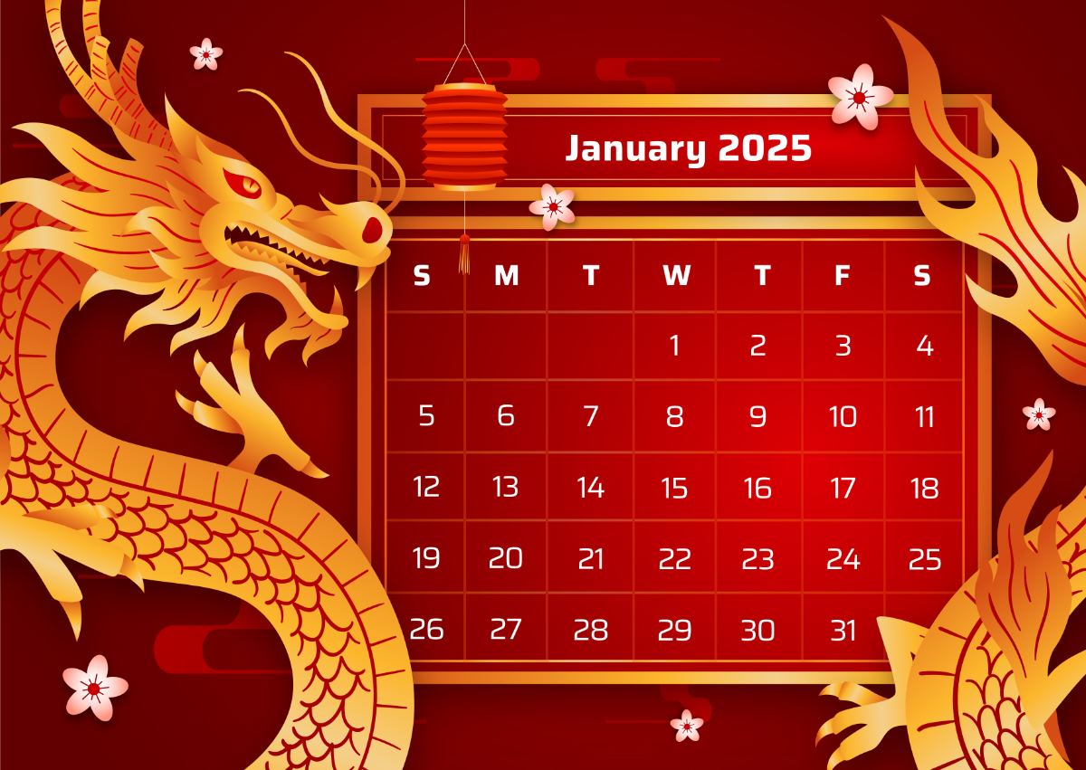 Free January 2025 Calendar Template