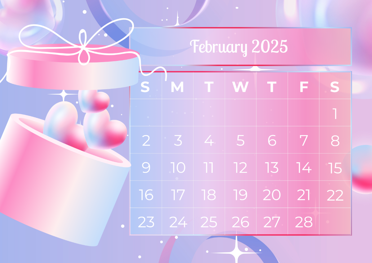 Free February 2025 Calendar Template