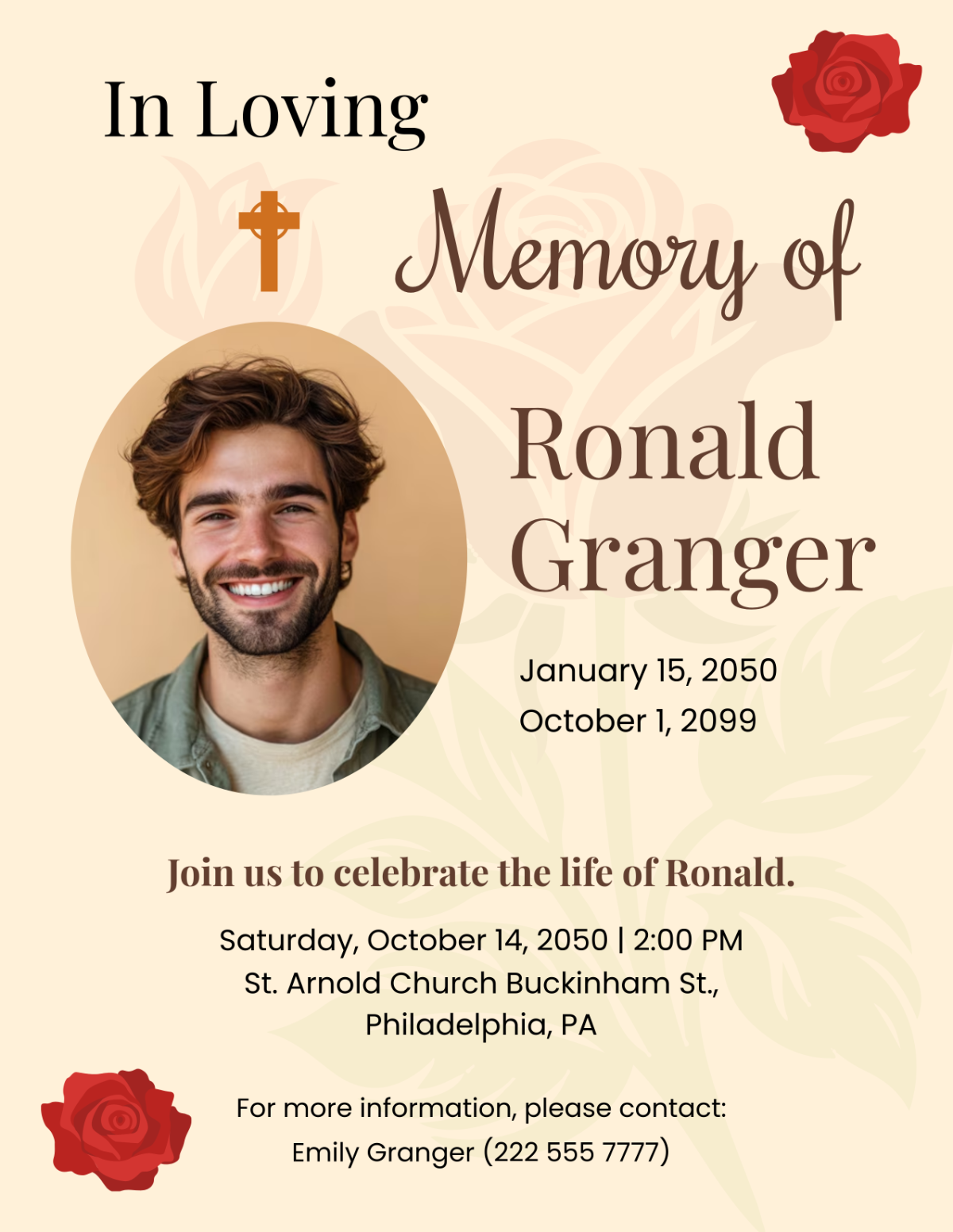 Funeral Flyer