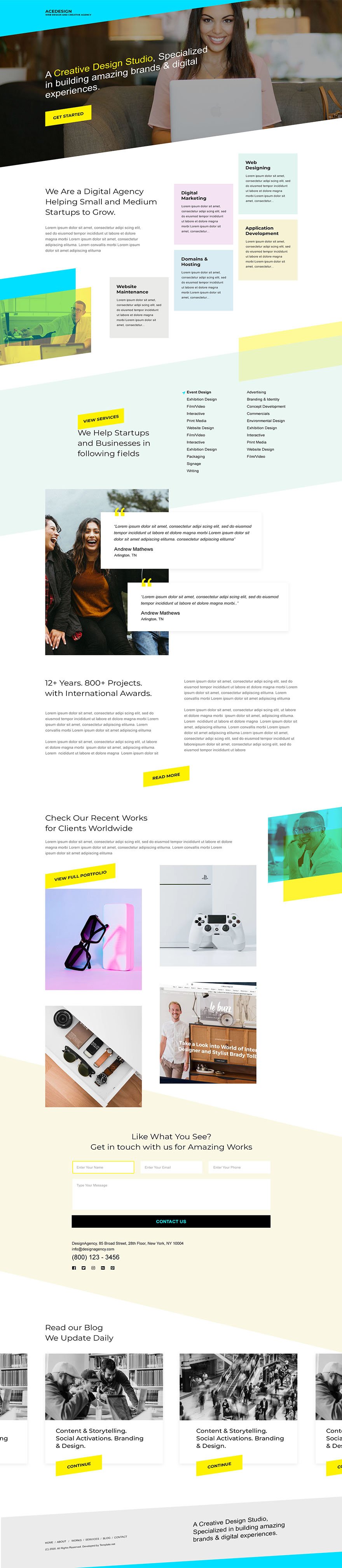 Creative Design Website Template