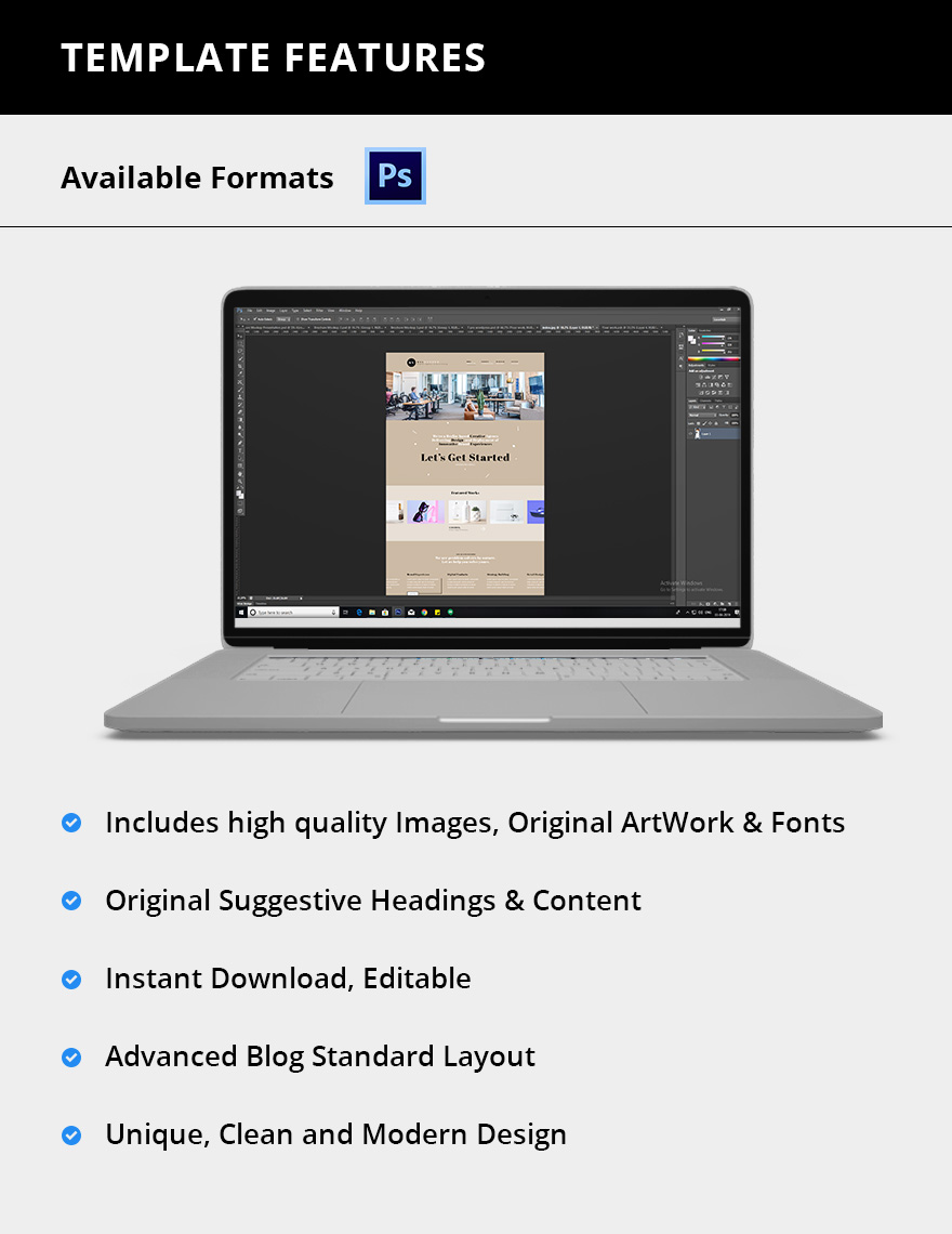 Printable Design Agency Website