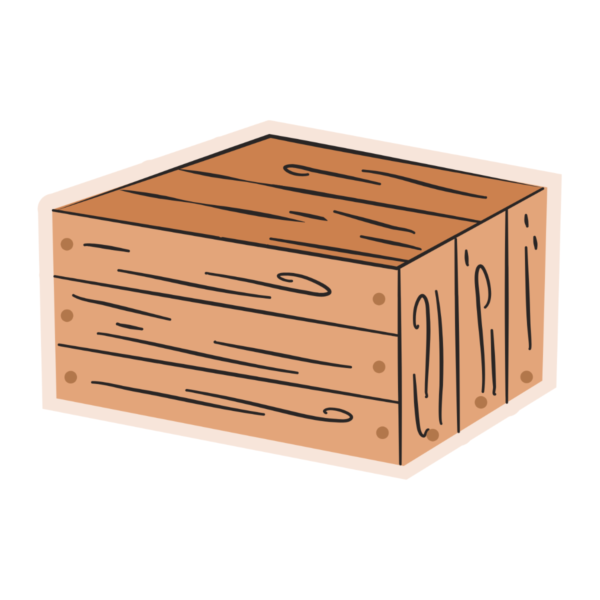 Wooden Box Clipart