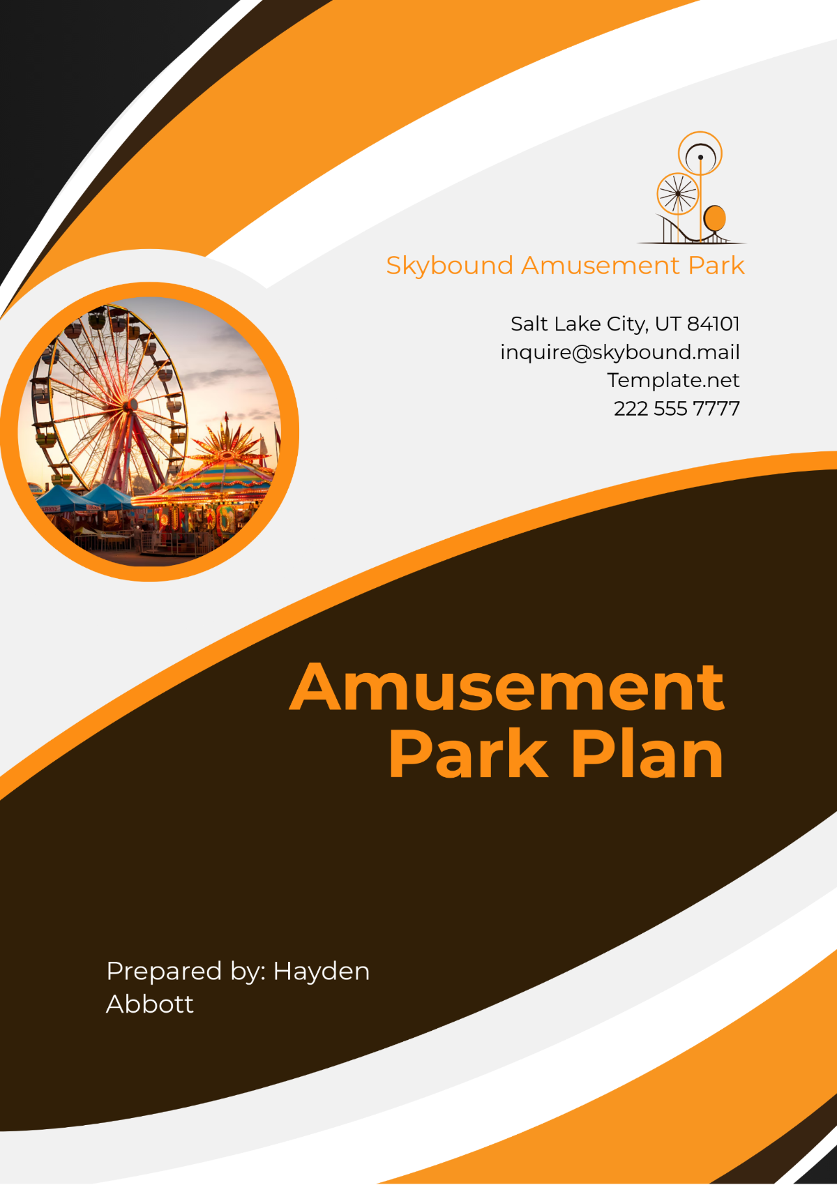 Amusement Park Plan Template - Edit Online & Download