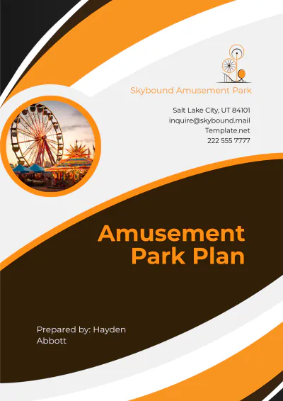 Free Amusement Park Plan Template to Edit Online