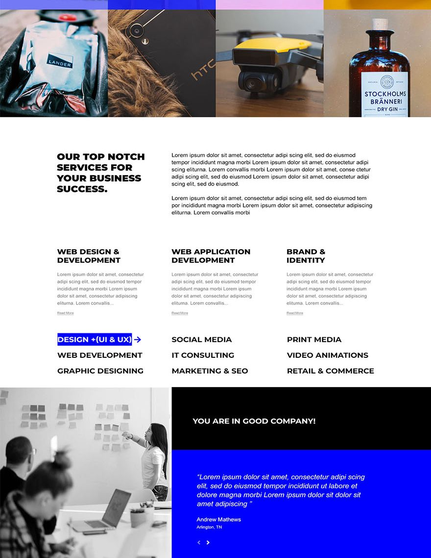 Graphic Design Website Template in PSD Download Template net