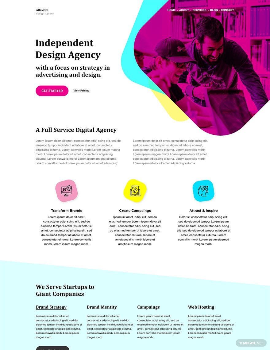 Interactive Design Website Template