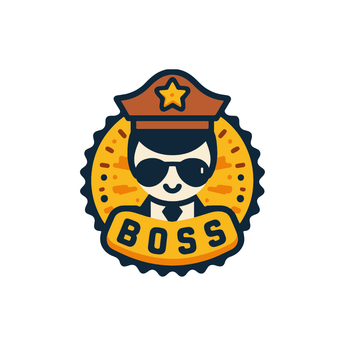 Boss Badge Clipart