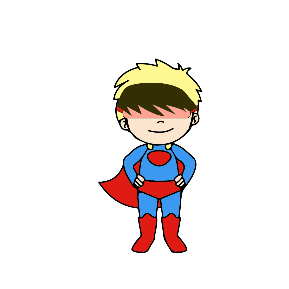 Cartoon Superhero Clipart