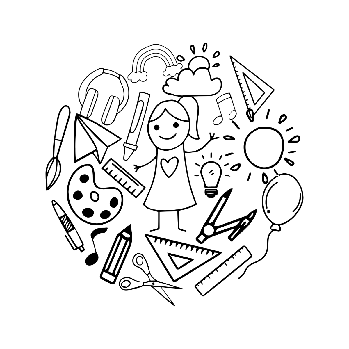 Creative Doodle Clipart - Edit Online | Template.net