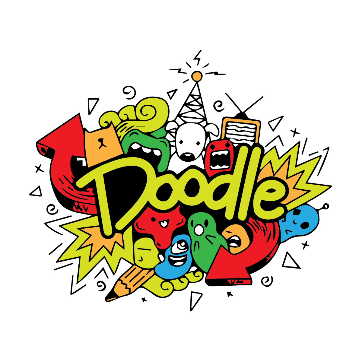 Cartoon Doodle Clipart - Edit Online | Template.net