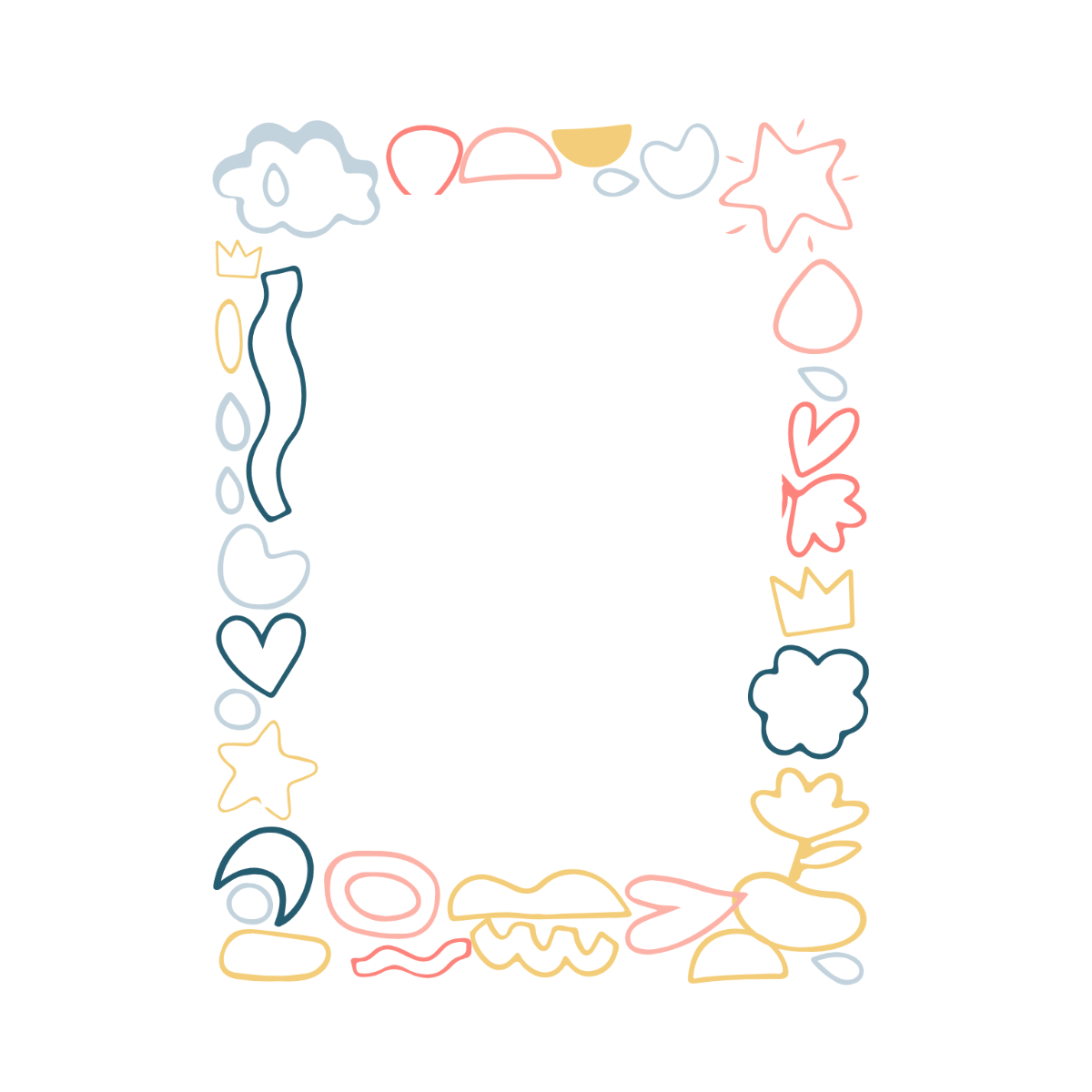 Doodle Border Clipart - Edit Online | Template.net