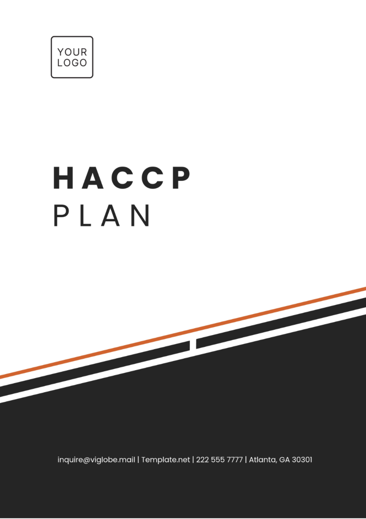 HACCP Plan Template