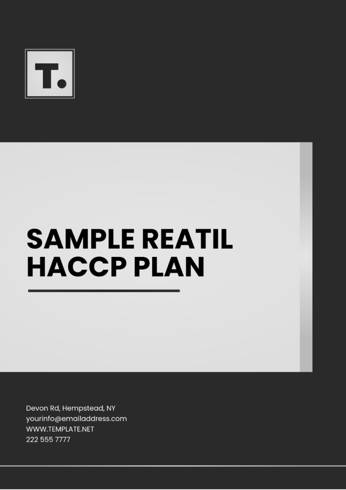 Sample Retail HACCP Plan Template - Edit Online & Download