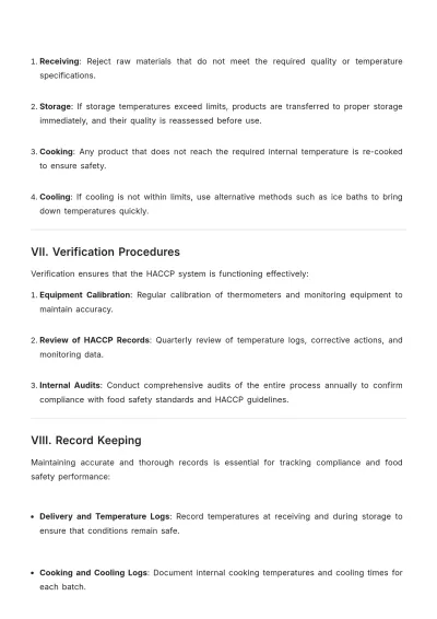 Free Meat And Poultry HACCP Plan Template to Edit Online