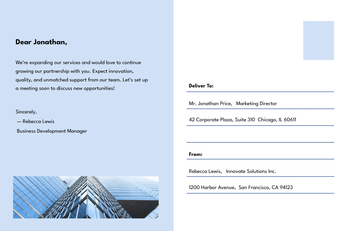 Free Postcard for Business Template to Edit Online