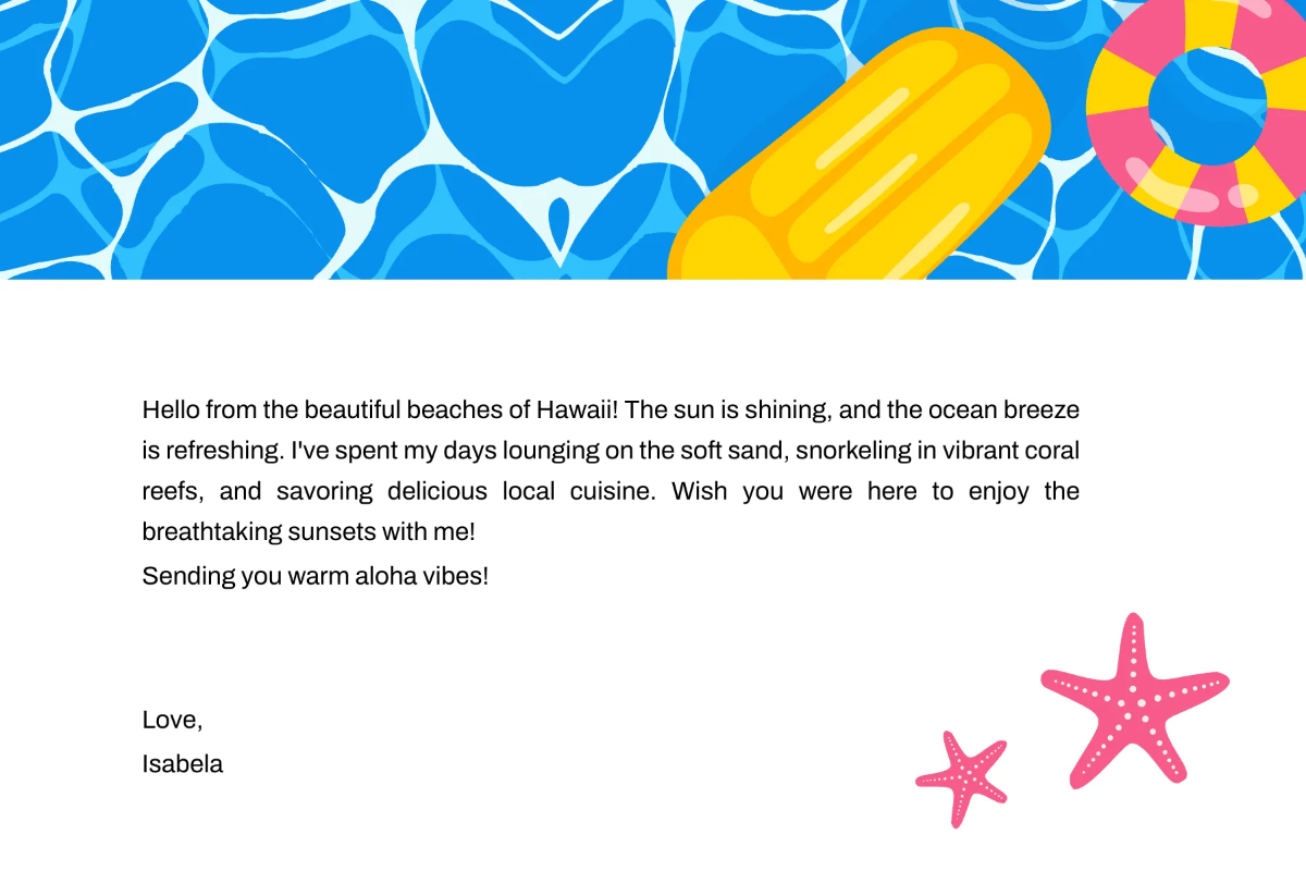 Free Colorful Travel Postcard Template to Edit Online