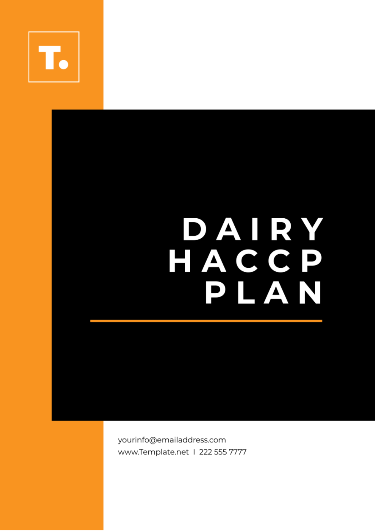 Dairy HACCP Plan Template - Edit Online & Download