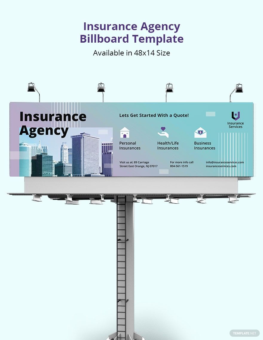 Insurance Agency Billboard Template
