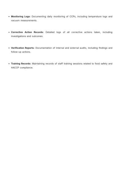 Free Reduced Oxygen Packaging HACCP Plan Template to Edit Online