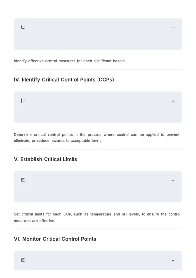Free Beverage HACCP Plan Layout Template to Edit Online