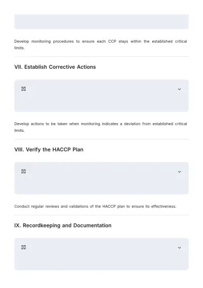 Free Beverage HACCP Plan Layout Template to Edit Online