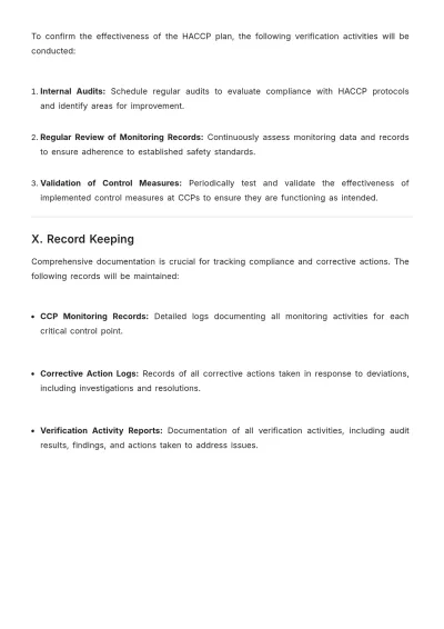 Free FDA-Compliant HACCP Plan Template to Edit Online
