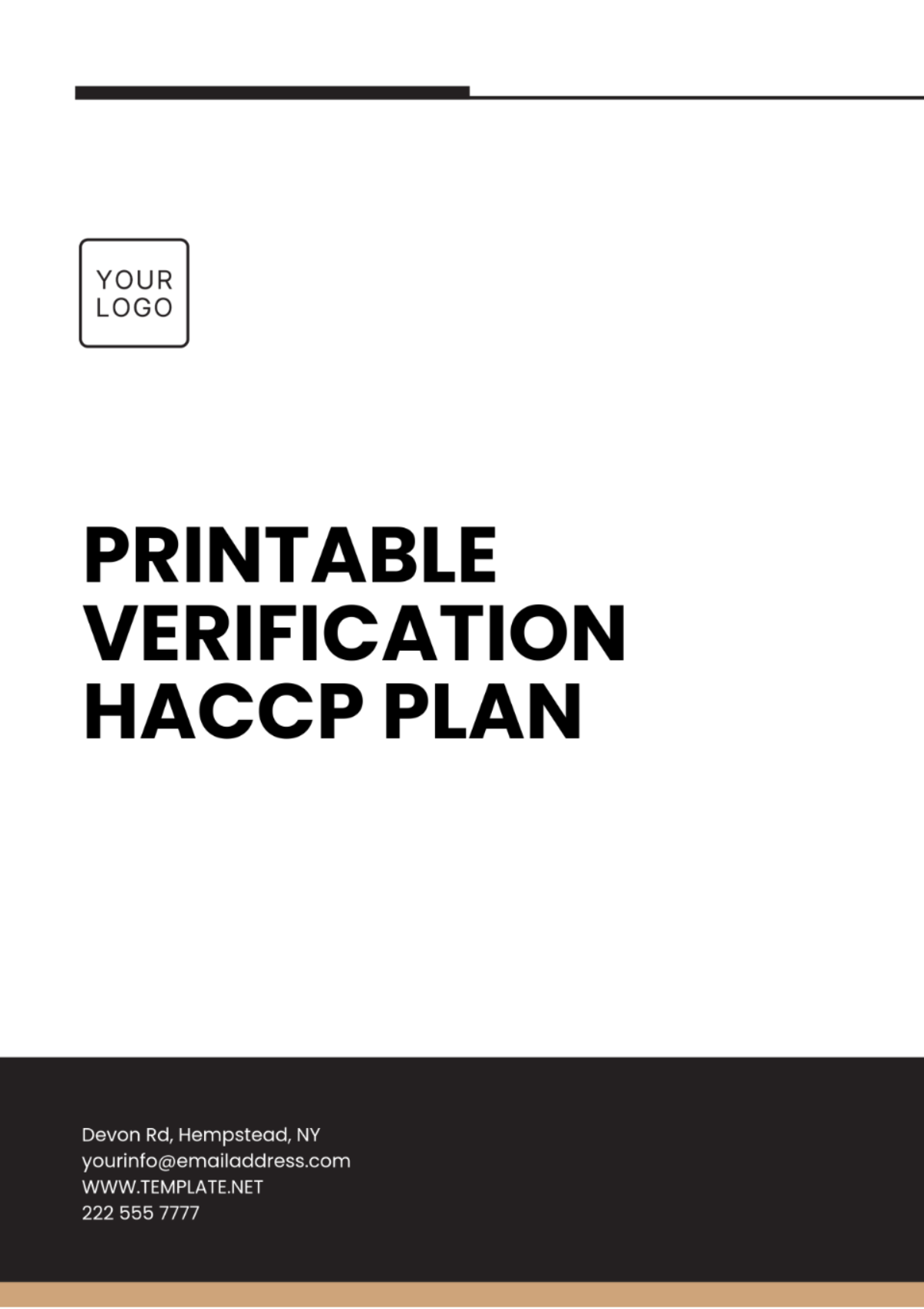 Printable Verification HACCP Plan Template - Edit Online & Download