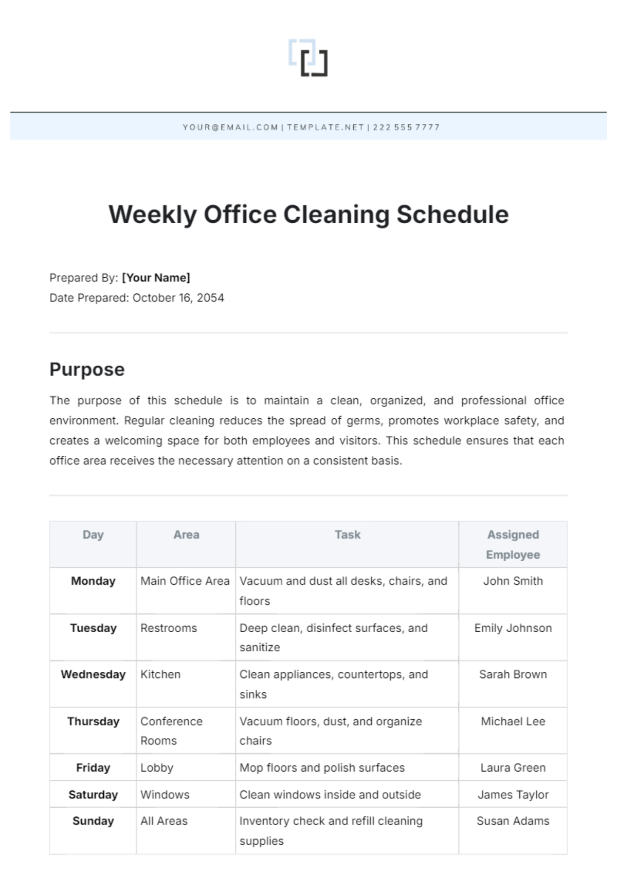 Weekly Cleaning Schedule Template For Office Depot Free Infoupdate Weekly Cleaning Schedule Template For Office Depot Free Infoupdate