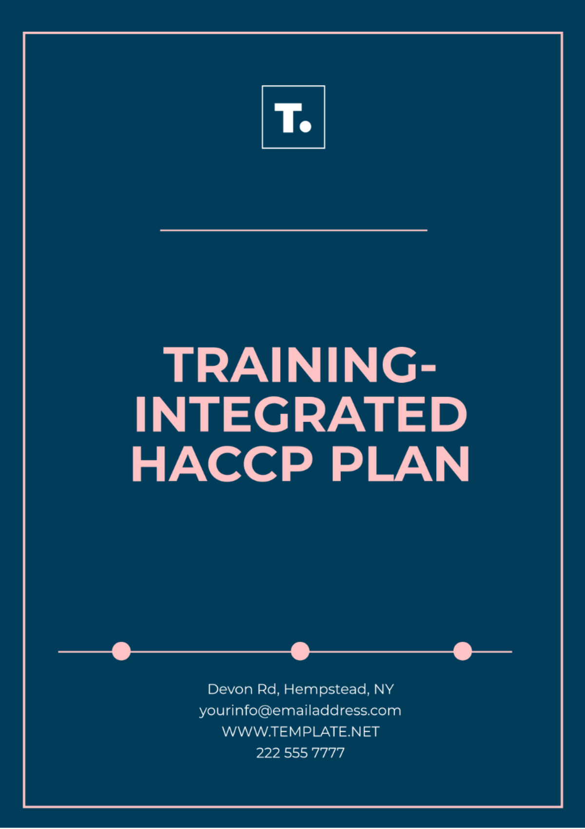 Training-Integrated HACCP Plan Template - Edit Online & Download