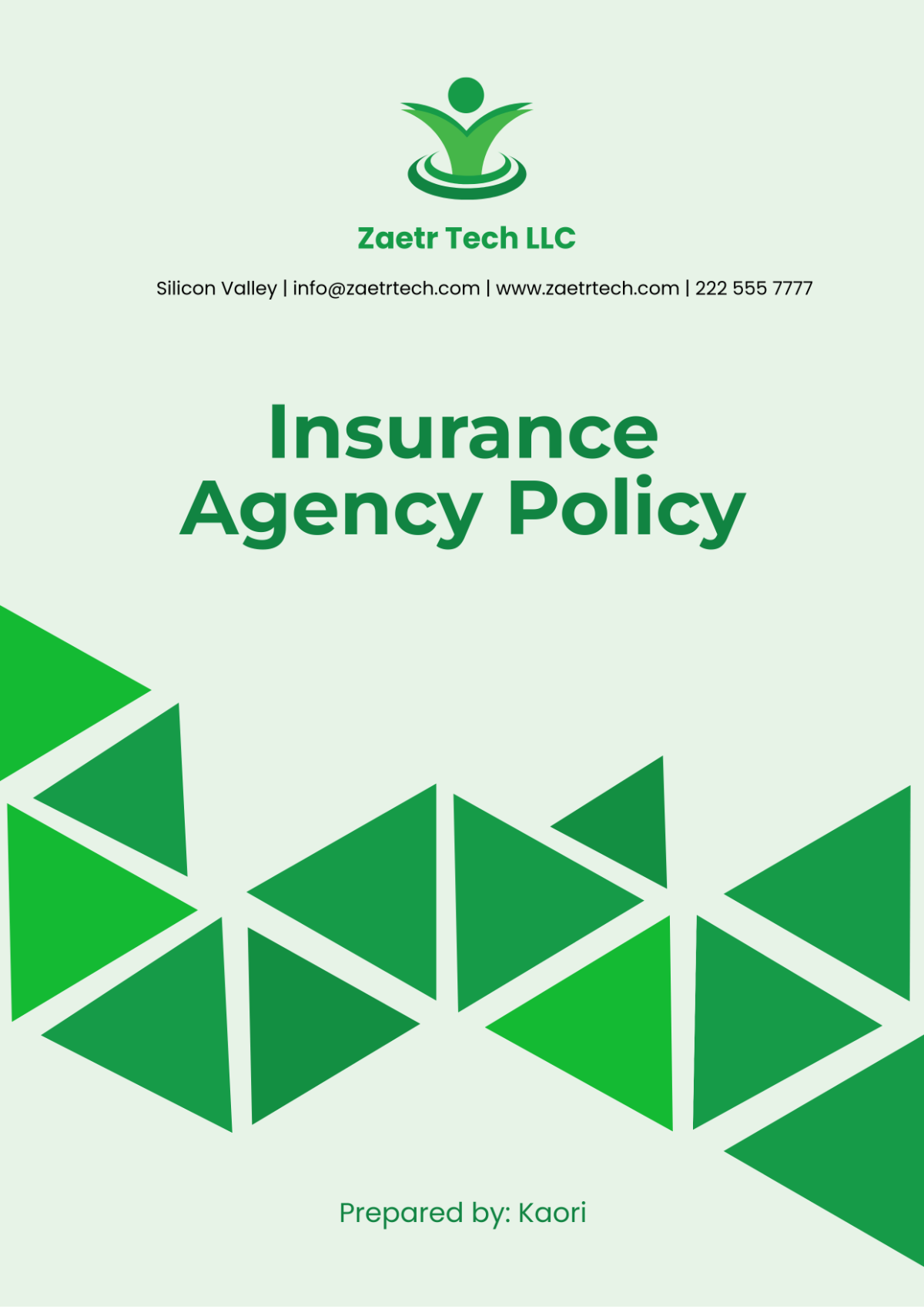 Insurance Agency Policy Template