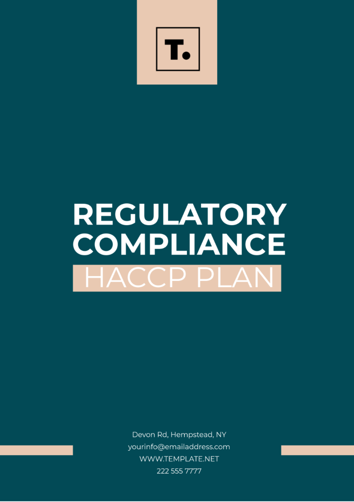 Regulatory Compliance HACCP Plan Template - Edit Online & Download