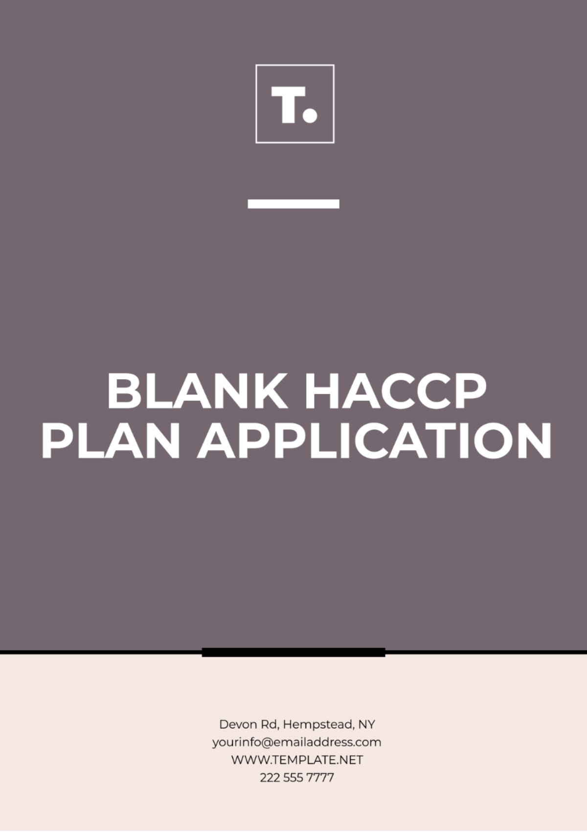 Blank HACCP Plan Application Template - Edit Online & Download