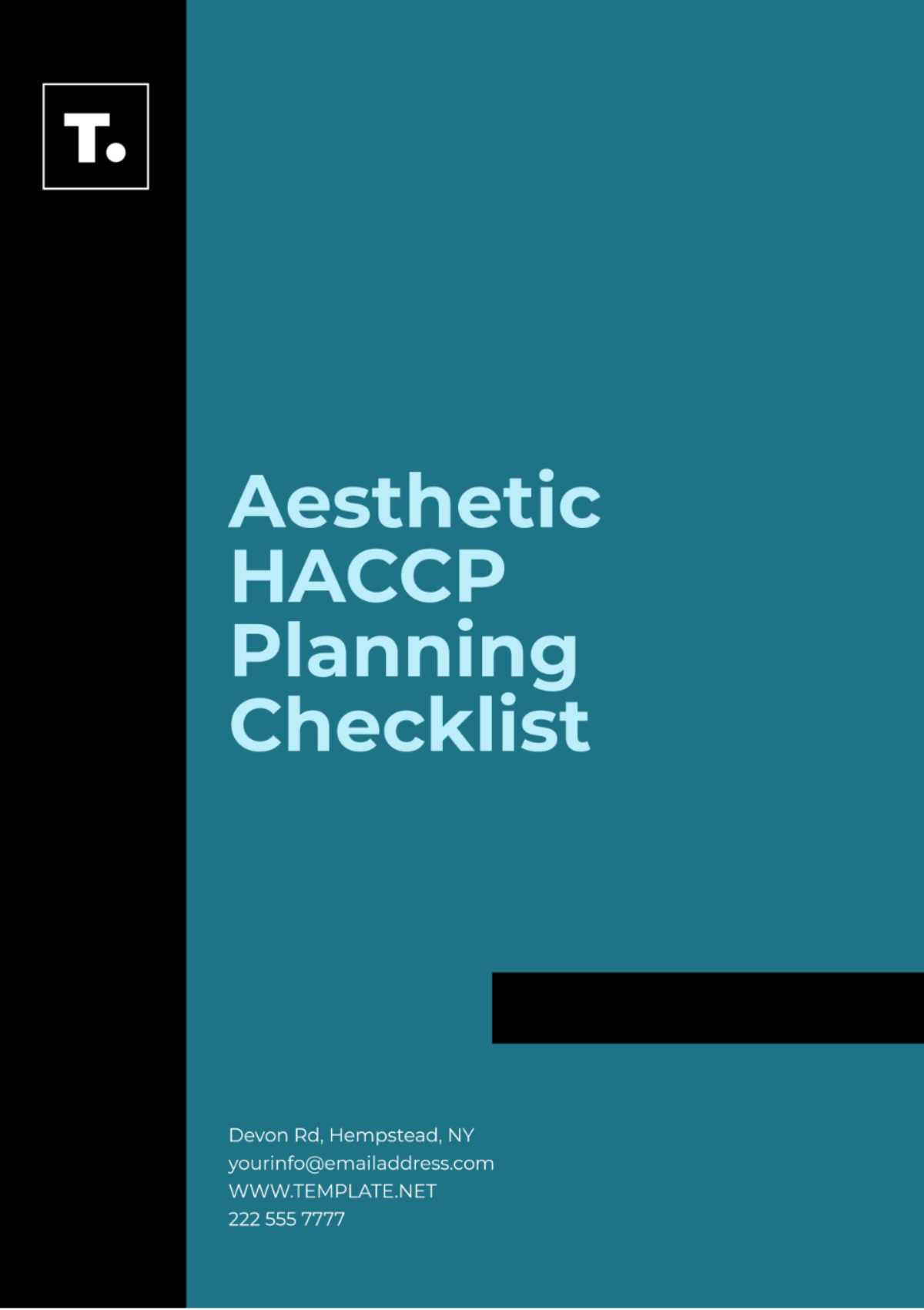 Aesthetic HACCP Planning Checklist Template - Edit Online & Download