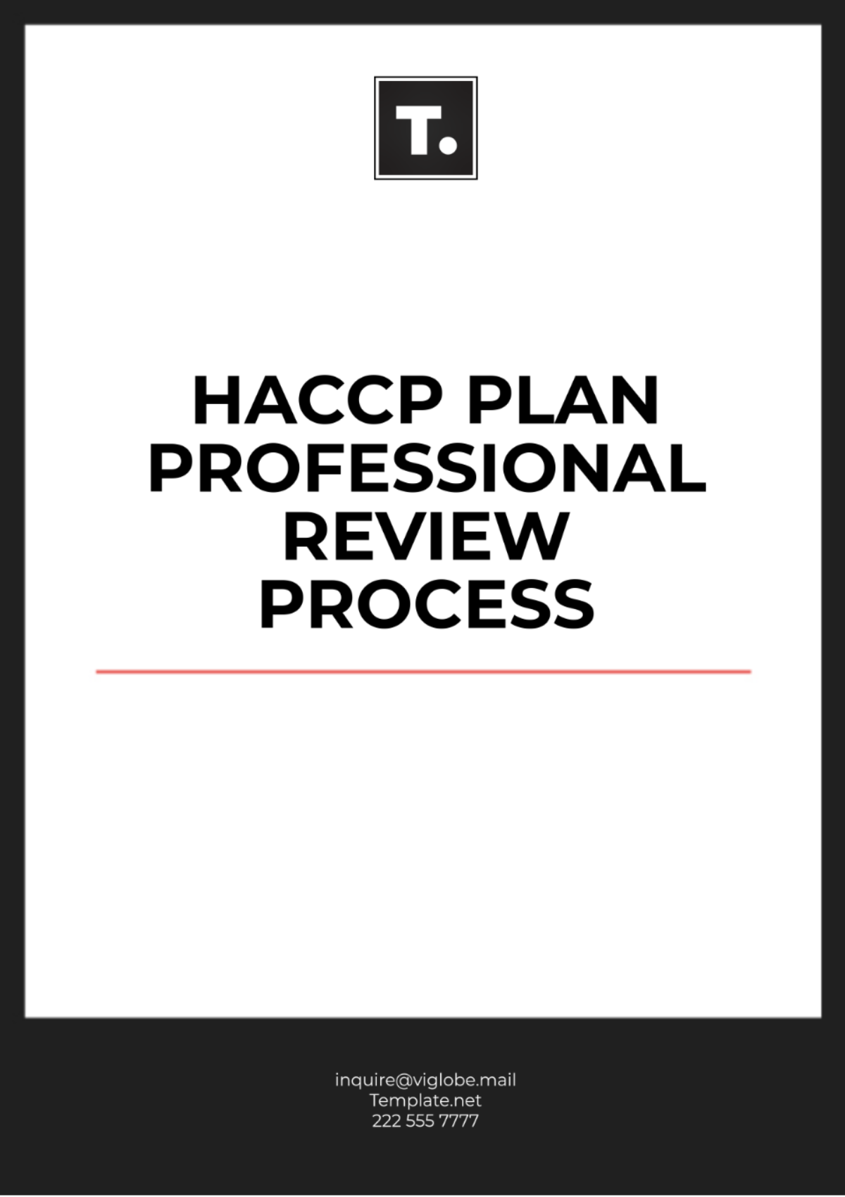 HACCP Plan Professional Review Process Template - Edit Online & Download