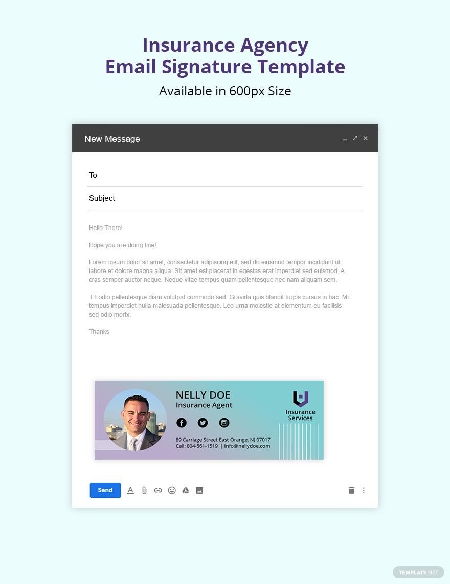 Free Insurance Agency Email Signature Template
