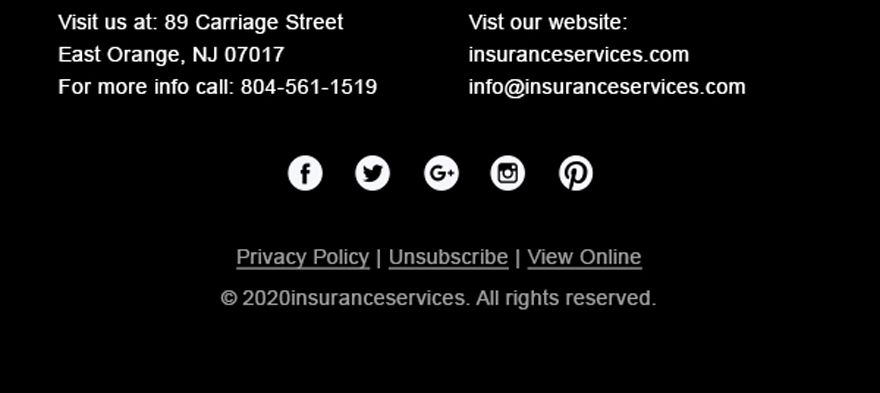 Insurance Agency Email Newsletter Template