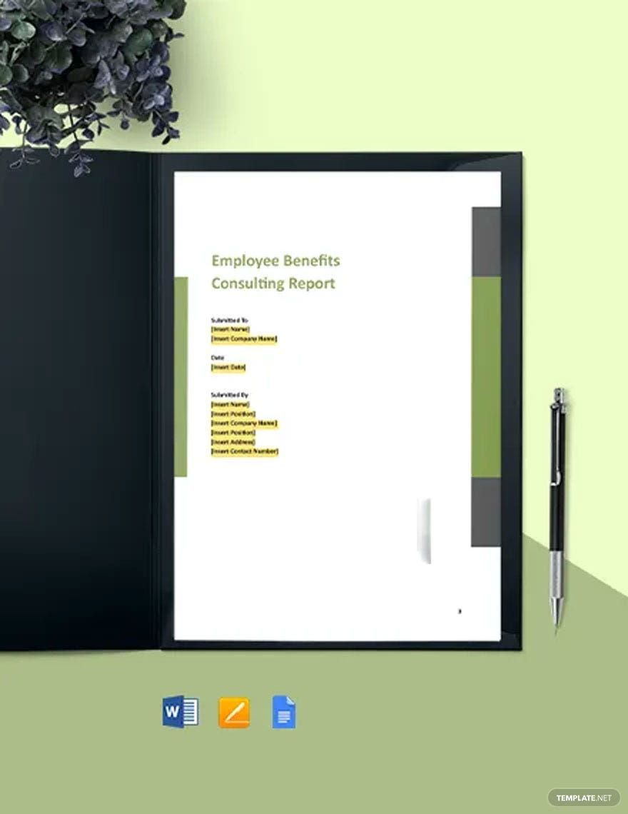 Free Corporate Consulting Report Template