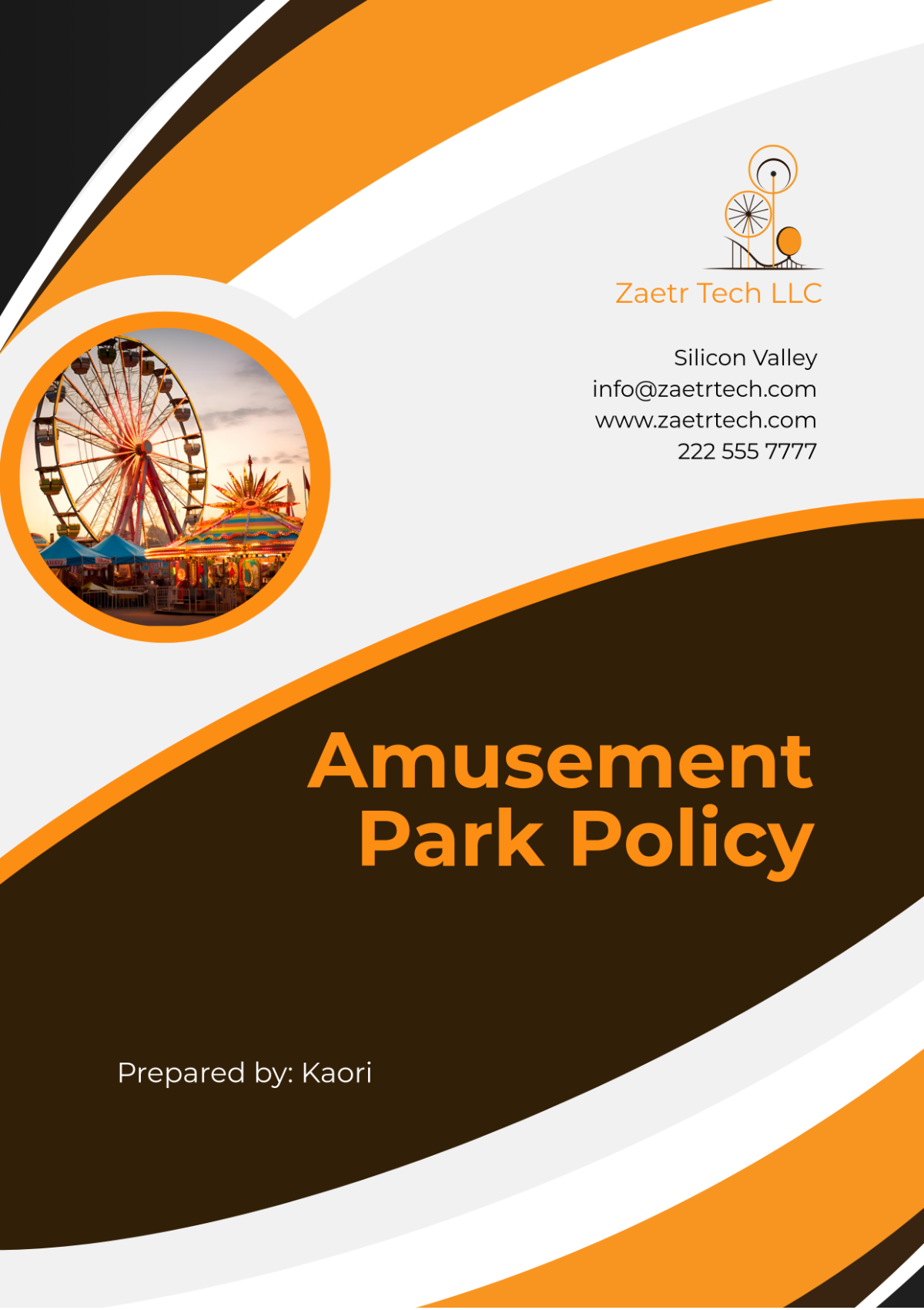 Amusement Park Policy Template - Edit Online & Download