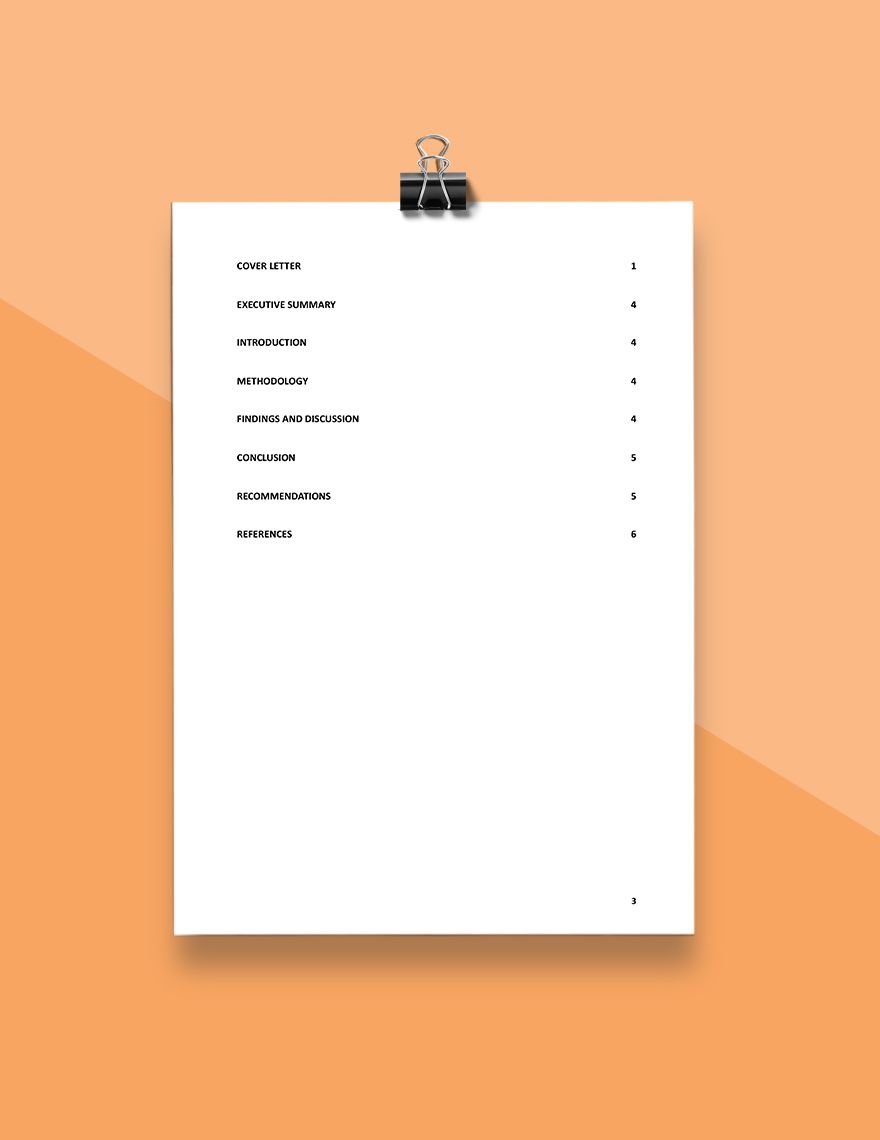 Consulting Strategy Report Template
