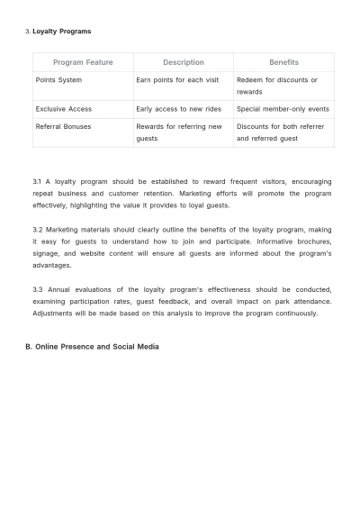 Free Amusement Park Procedure Template to Edit Online